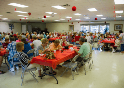 Residents at Strawberry Social